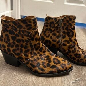 Patricia Nash - Haircalf Ankle Boots - Suzanna - Leopard - Size 9